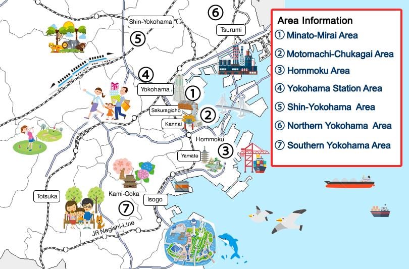 Yokohama sightseeing kort