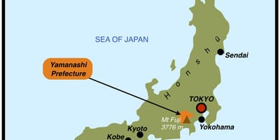 Yokohama på et kort