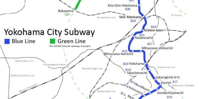 Yokohama metro kort